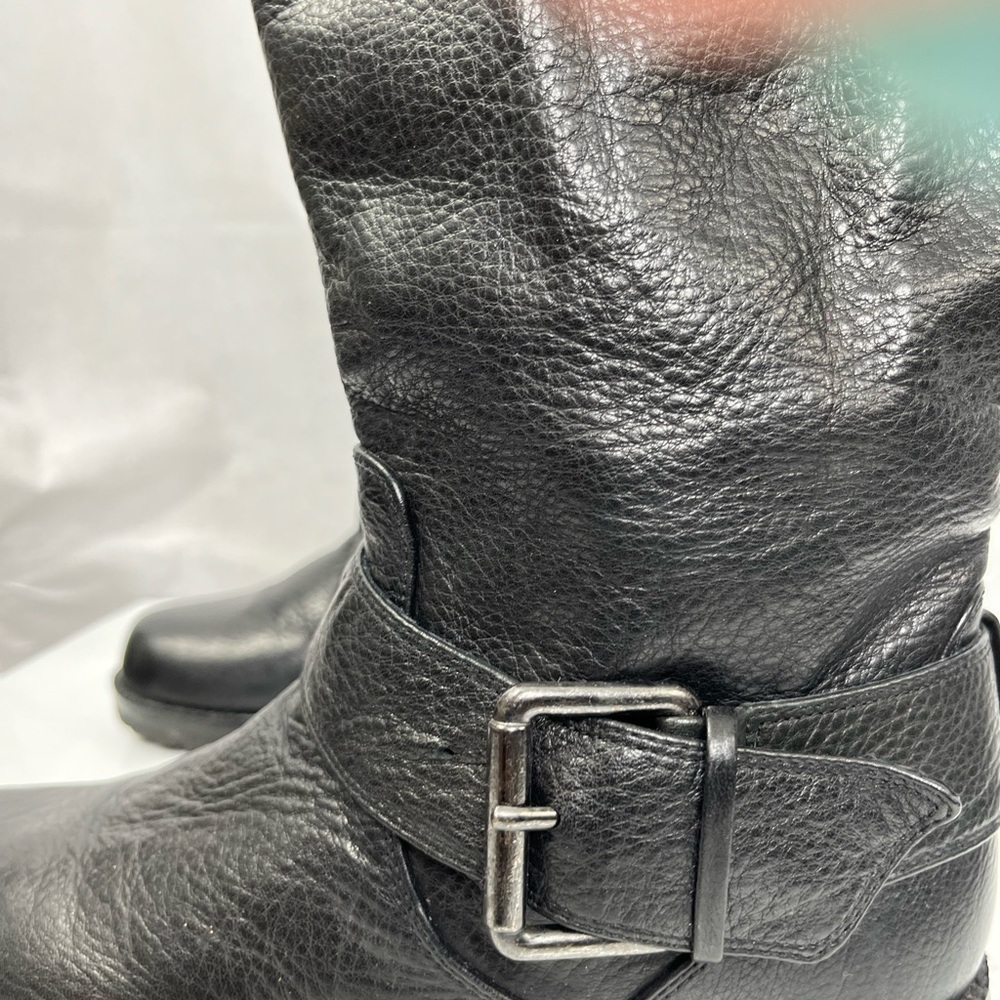 Black leather campus boots by Gentle Souls - Picture 6 of 12